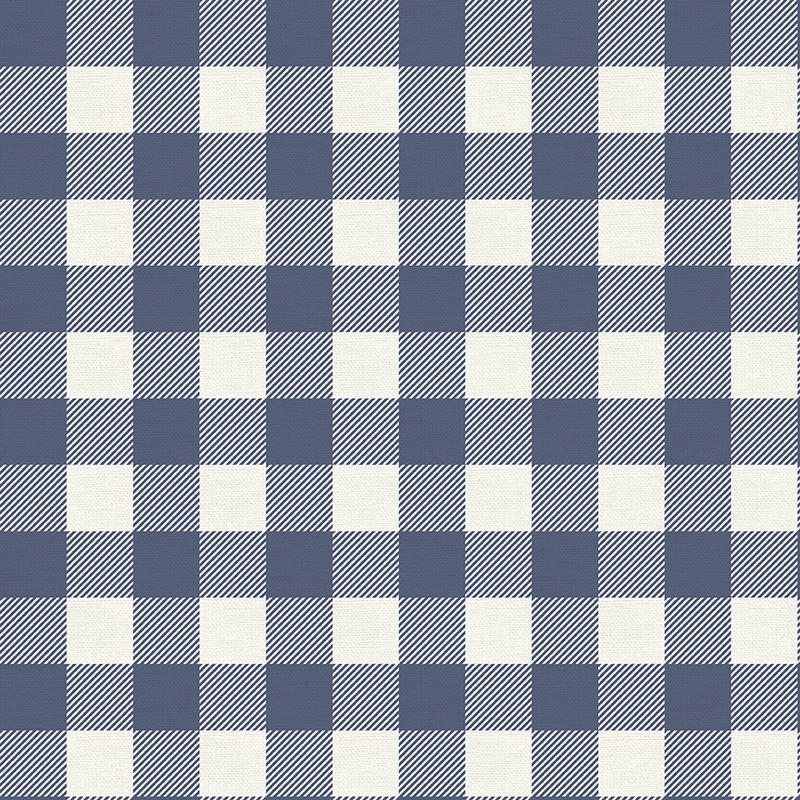 Blue-Grey Buffalo Check - Weave & Woven