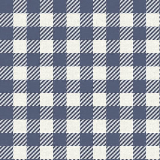 Blue-Grey Buffalo Check - Weave & Woven
