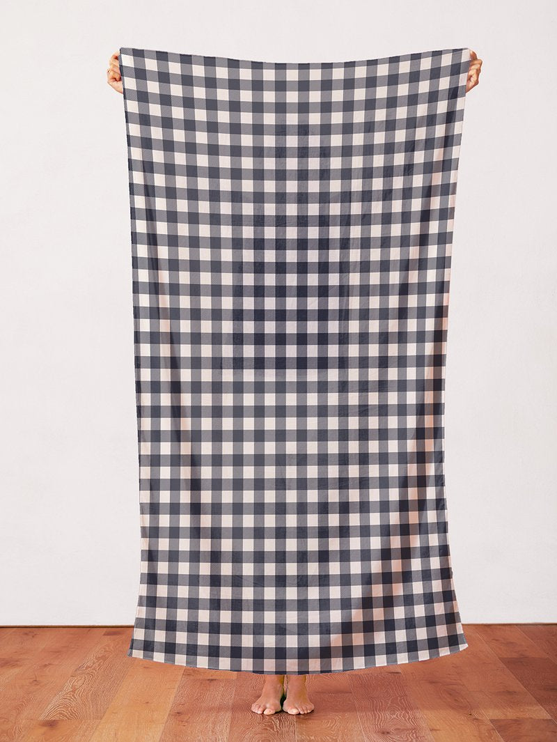 Navy Buffalo Check - Weave & Woven