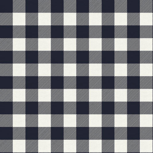 Navy Buffalo Check - Weave & Woven