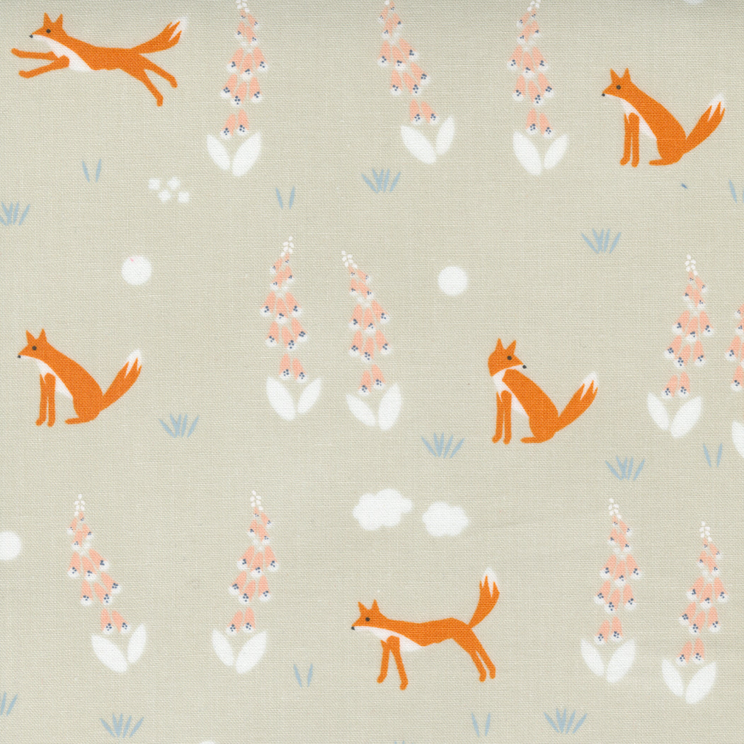 Meander Foxes in Cloud - Weave & Woven