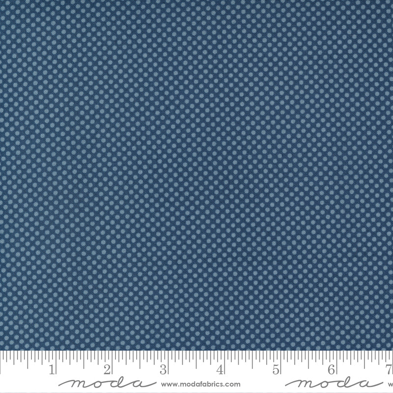 Meander Dots in Navy - Weave & Woven
