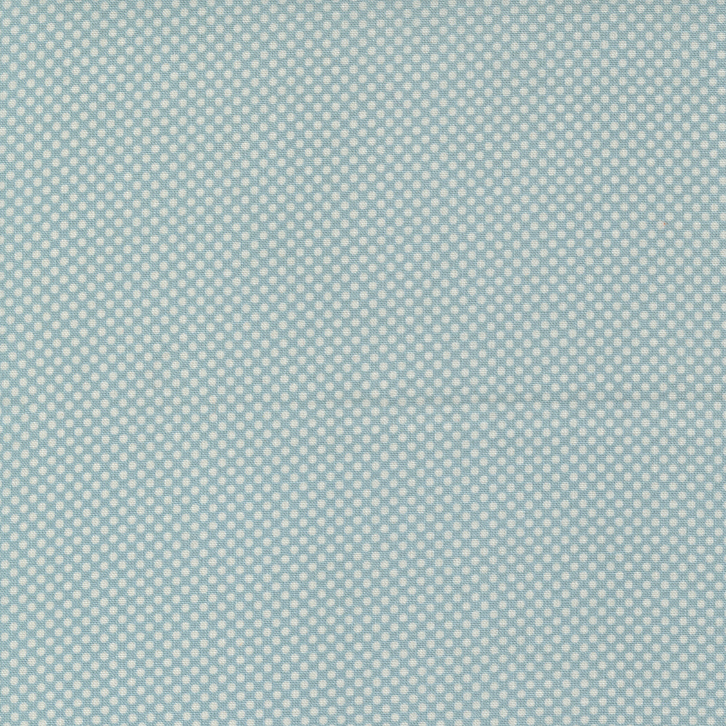 Meander Dots in Denim - Weave & Woven