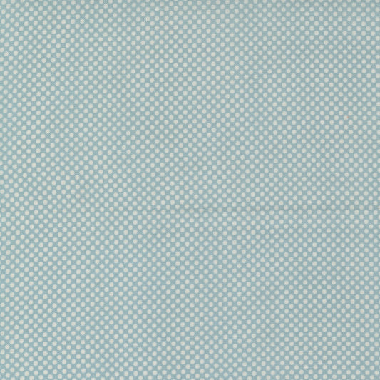 Meander Dots in Denim - Weave & Woven