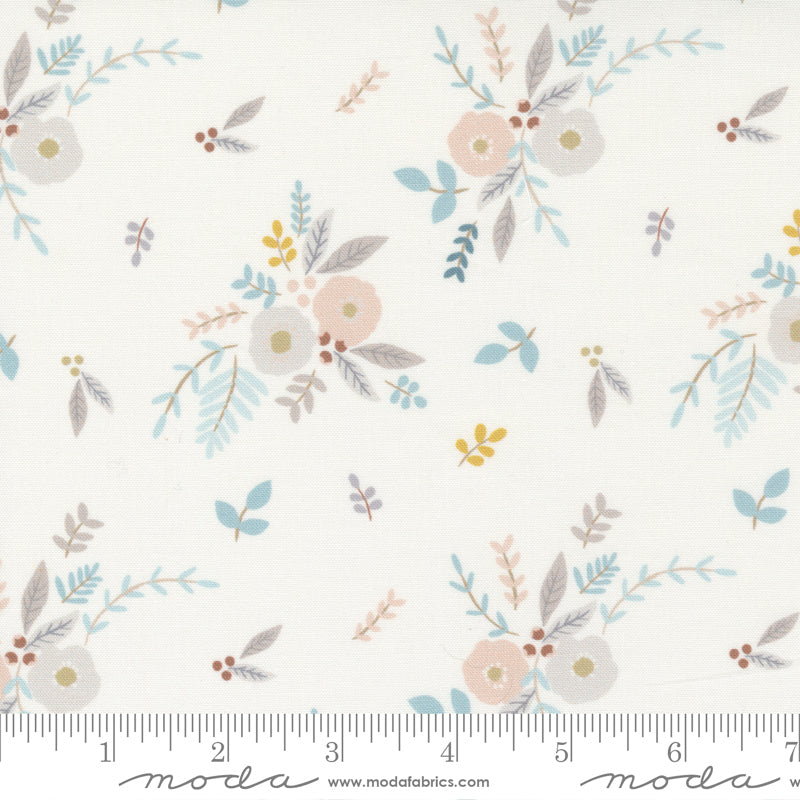 Ducklings Bouquets on White - Weave & Woven