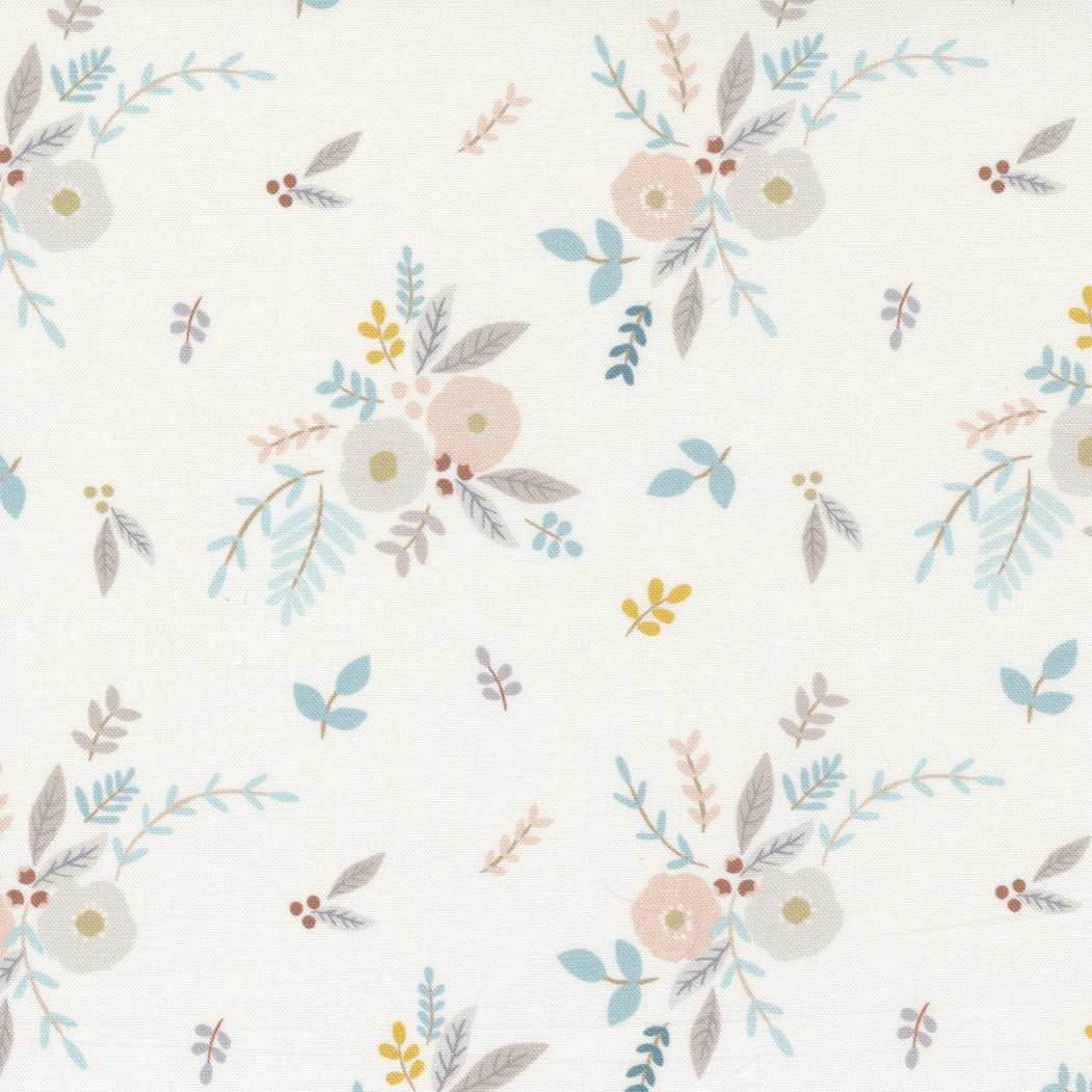 Ducklings Bouquets on White - Weave & Woven