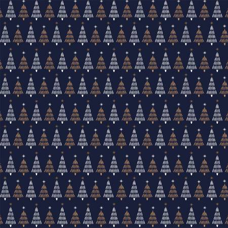 Christmas Trees | Metallic Gold - Weave & Woven