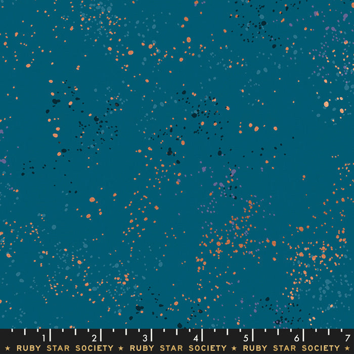 Speckled in Teal | Metallic - Weave & Woven