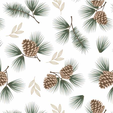 Pinecones | Metallic Gold - Weave & Woven