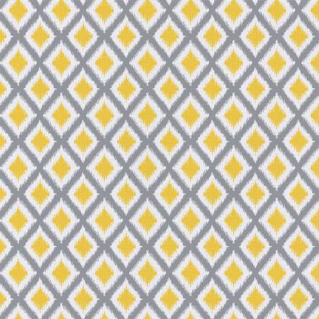 Ikat in Grey/Yellow