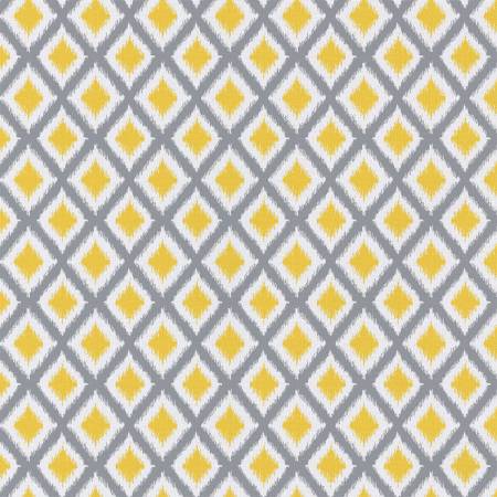 Ikat in Grey/Yellow