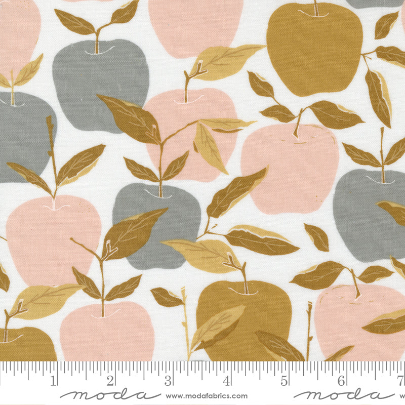 Midnight In Garden Apples on White