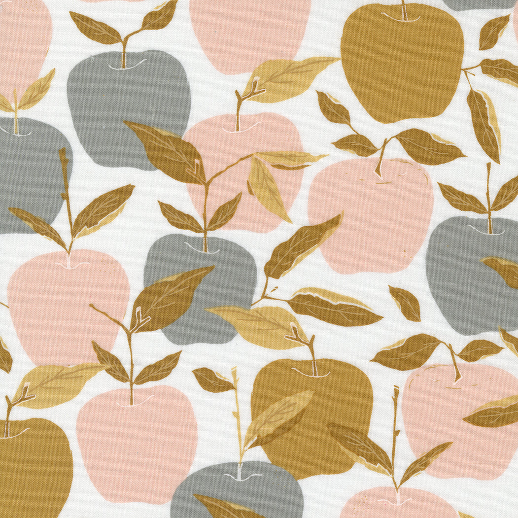 Midnight In Garden Apples on White