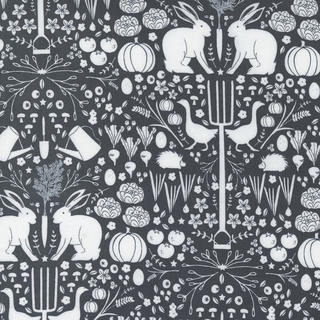 Midnight In Garden Toile On Charcoal