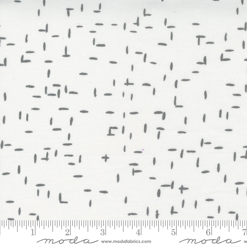 Tweed Dashes in Fog - Weave & Woven