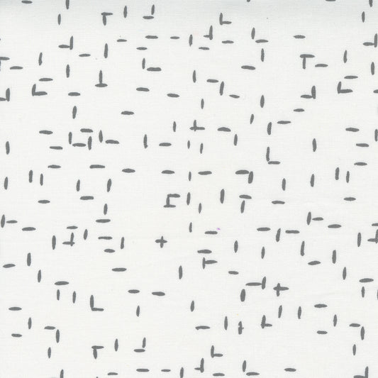 Tweed Dashes in Fog - Weave & Woven