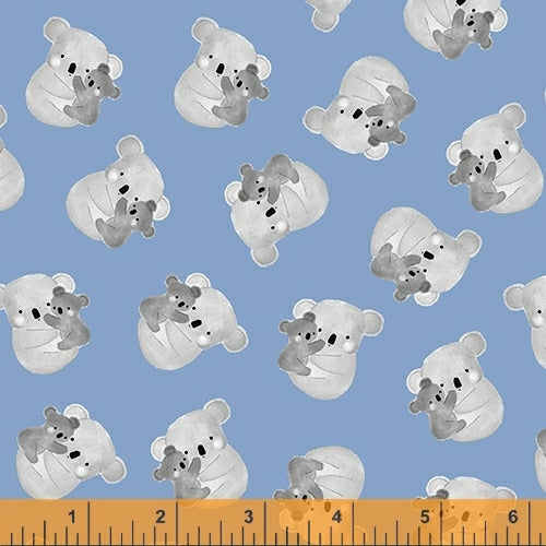 Koala Hugs on Blue - Weave & Woven