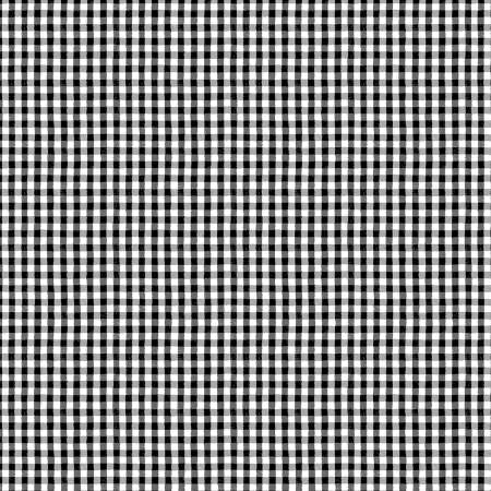 Black Gingham Plaid - Weave & Woven