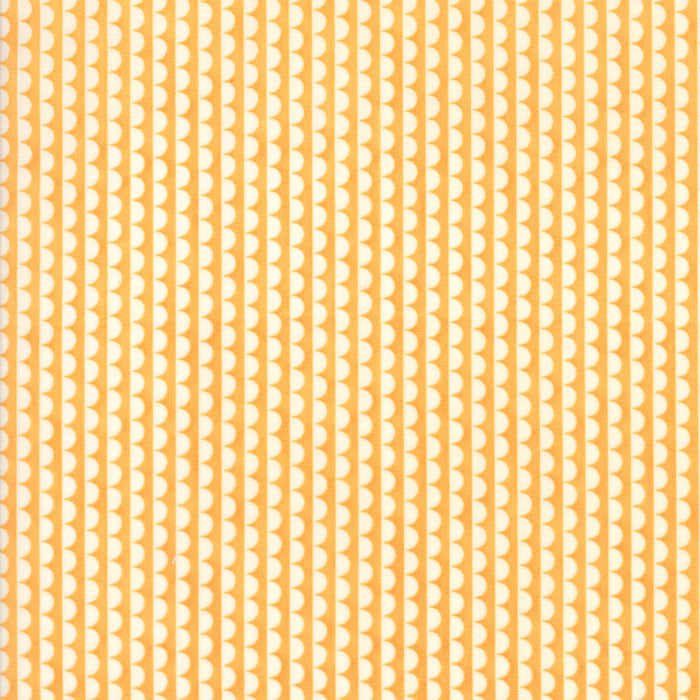 Scallop Edge in Clementine - Weave & Woven