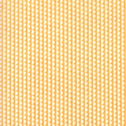 Scallop Edge in Clementine - Weave & Woven