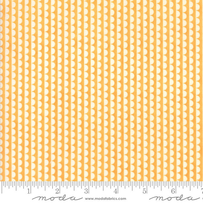 Scallop Edge in Clementine - Weave & Woven