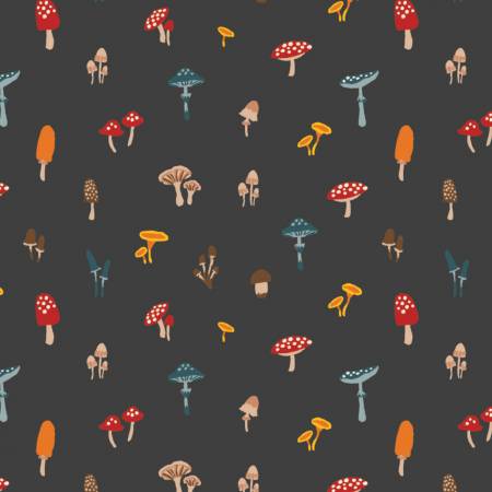 Charcoal Toadstools - Weave & Woven