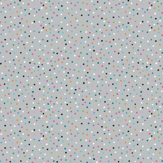 Festive Snowfall On Grey - Weave & Woven