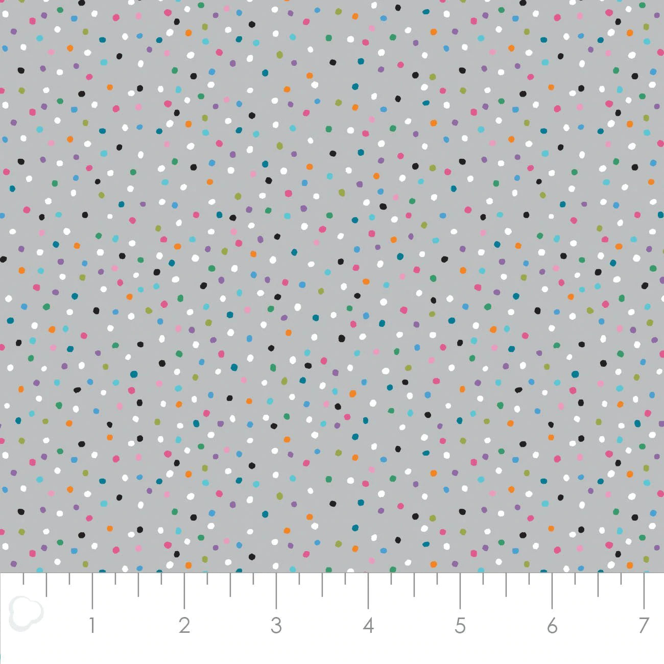 Festive Snowfall On Grey - Weave & Woven
