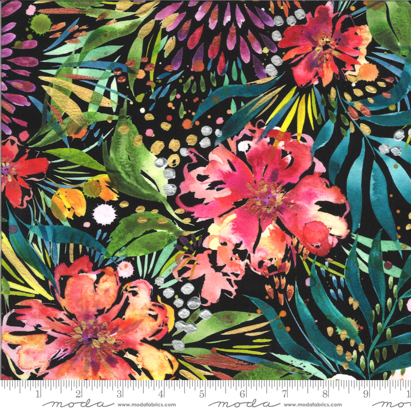 Moody Blooms Bouquet in Black - Weave & Woven
