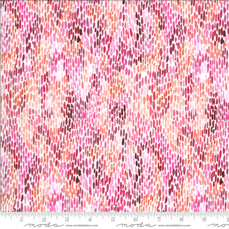 Moody Blooms Dots on Fuchsia - Weave & Woven