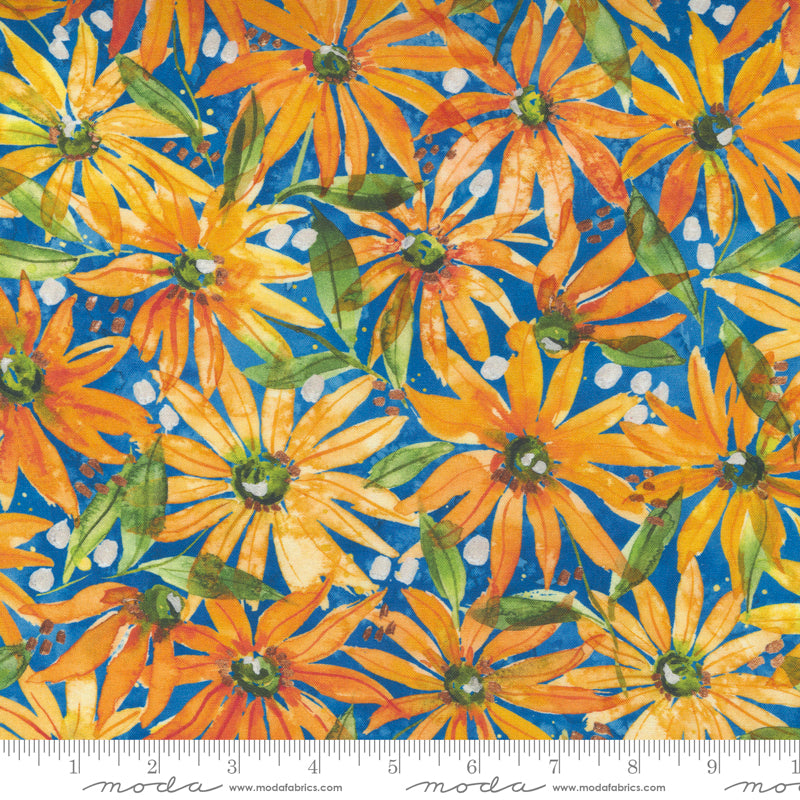Fresh as a Daisy in Cobalt - Weave & Woven