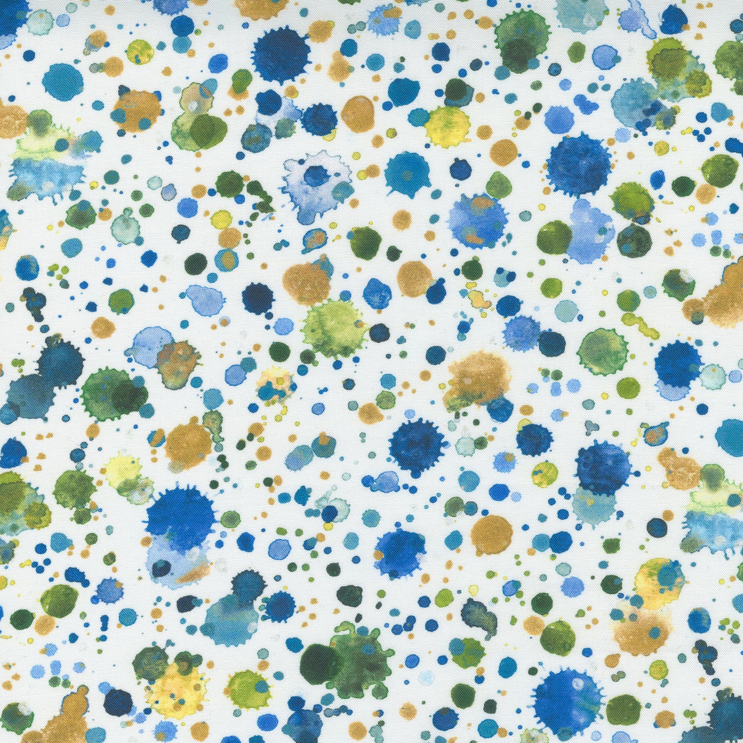 Fresh Raindrops in Cobalt - Weave & Woven