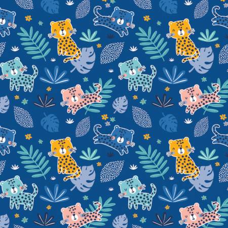 Baby Tigers on Blue - Weave & Woven