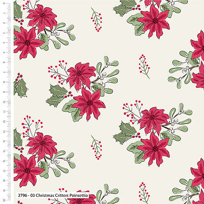 Poinsettia on Cream - Weave & Woven