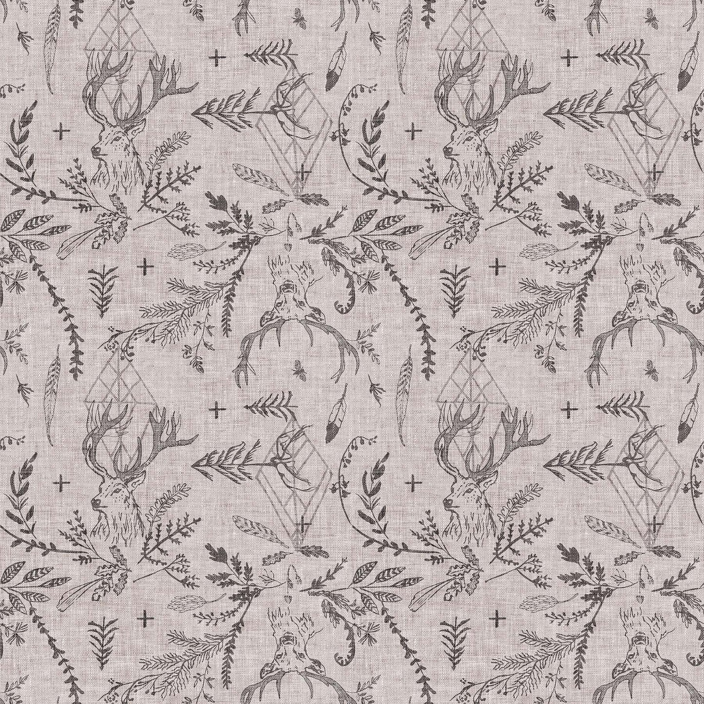 Forest Stages in Heather Taupe - Weave & Woven