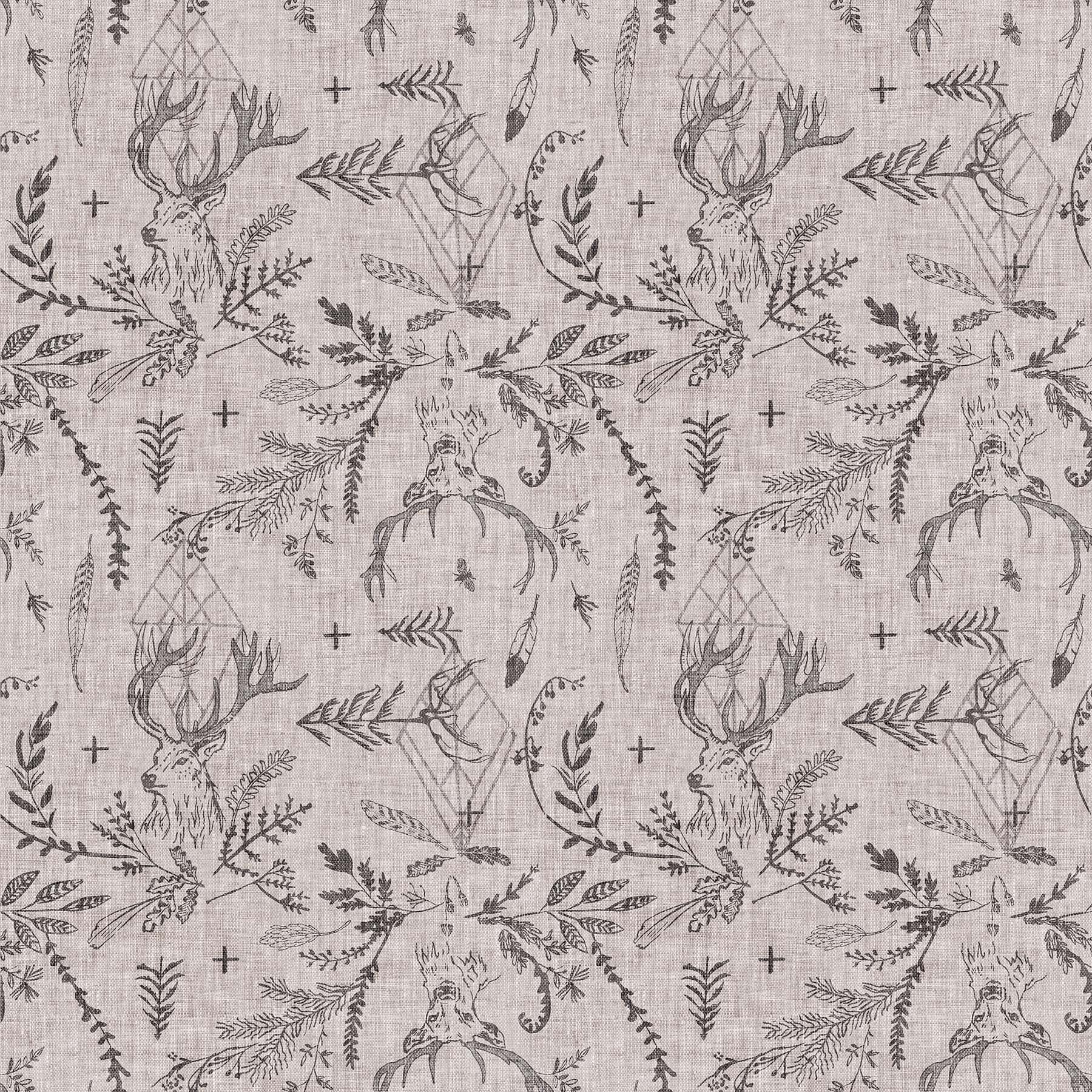 Forest Stages in Heather Taupe - Weave & Woven