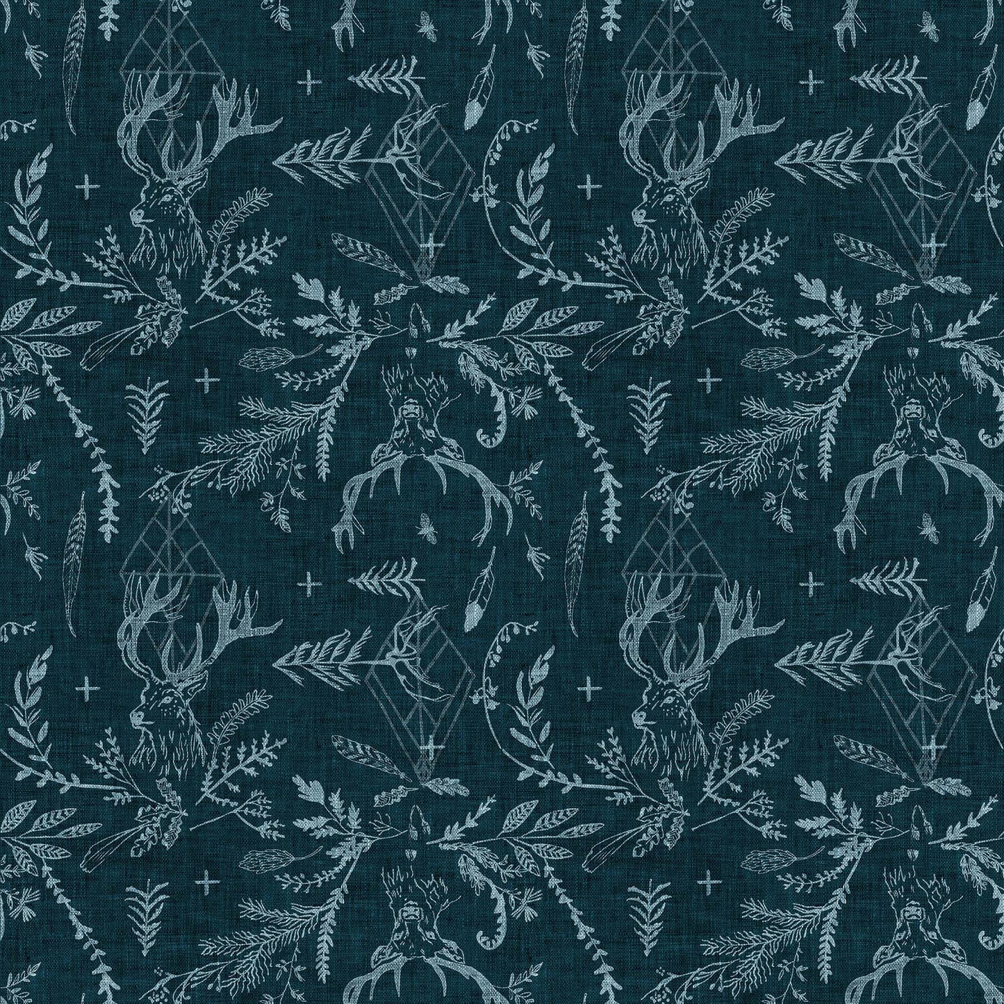 Forest Stages in Heather Navy - Weave & Woven