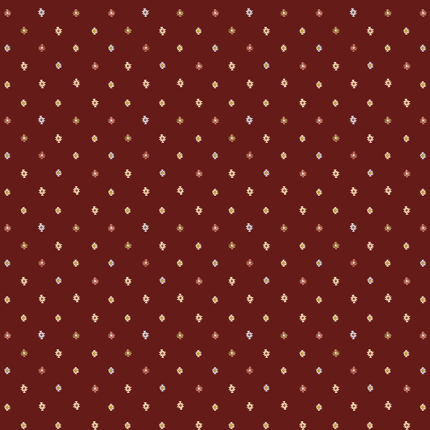 Western Motif in Burgundy - Weave & Woven