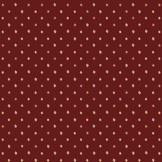 Western Motif in Burgundy - Weave & Woven