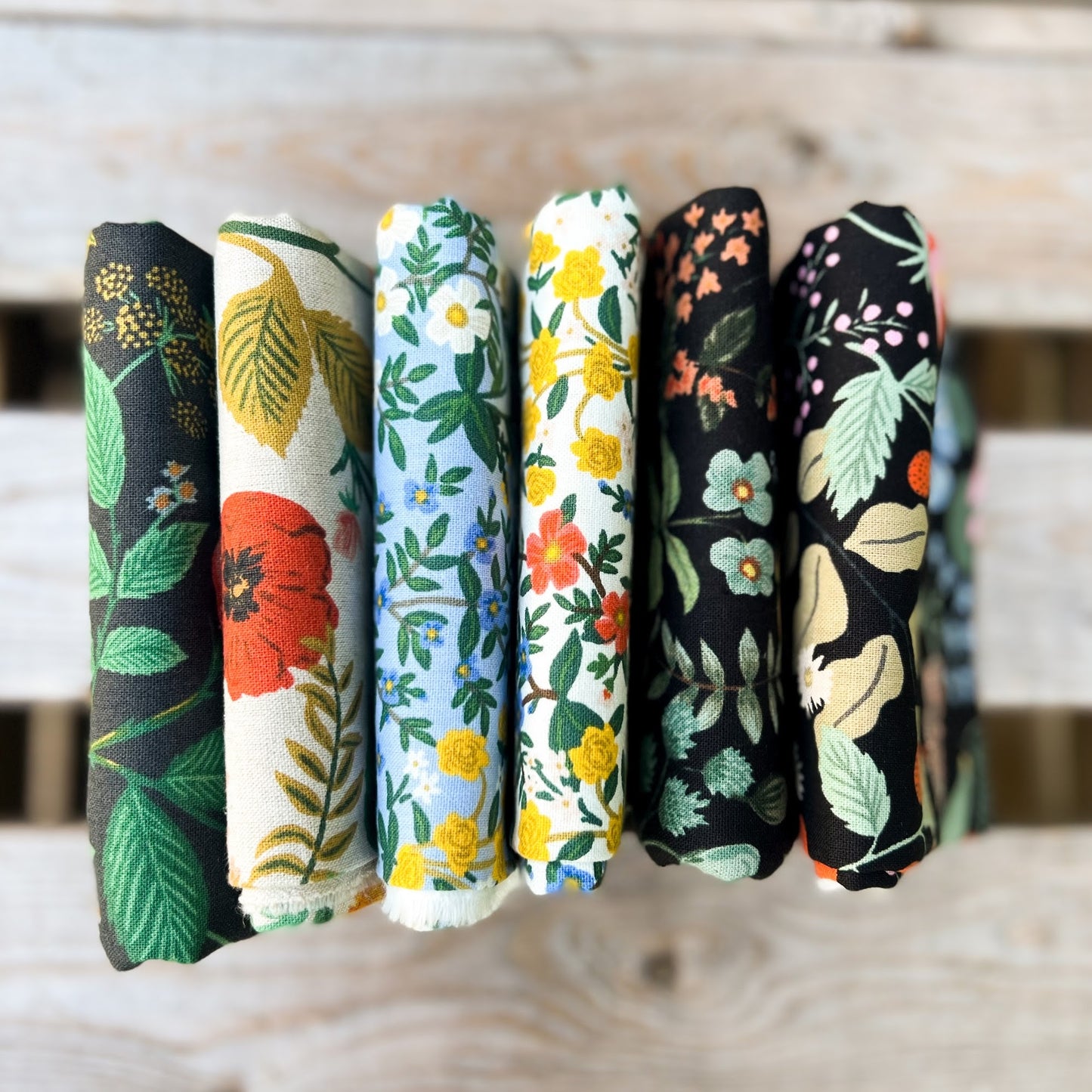 Rifle Paper Co. Garden Floral Canvas |  Fat Quarter Bundle - Weave & Woven