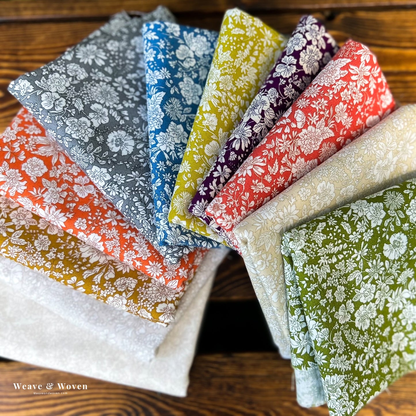 Emily Belle Colour Way B | Fat Quarter Bundle - Weave & Woven