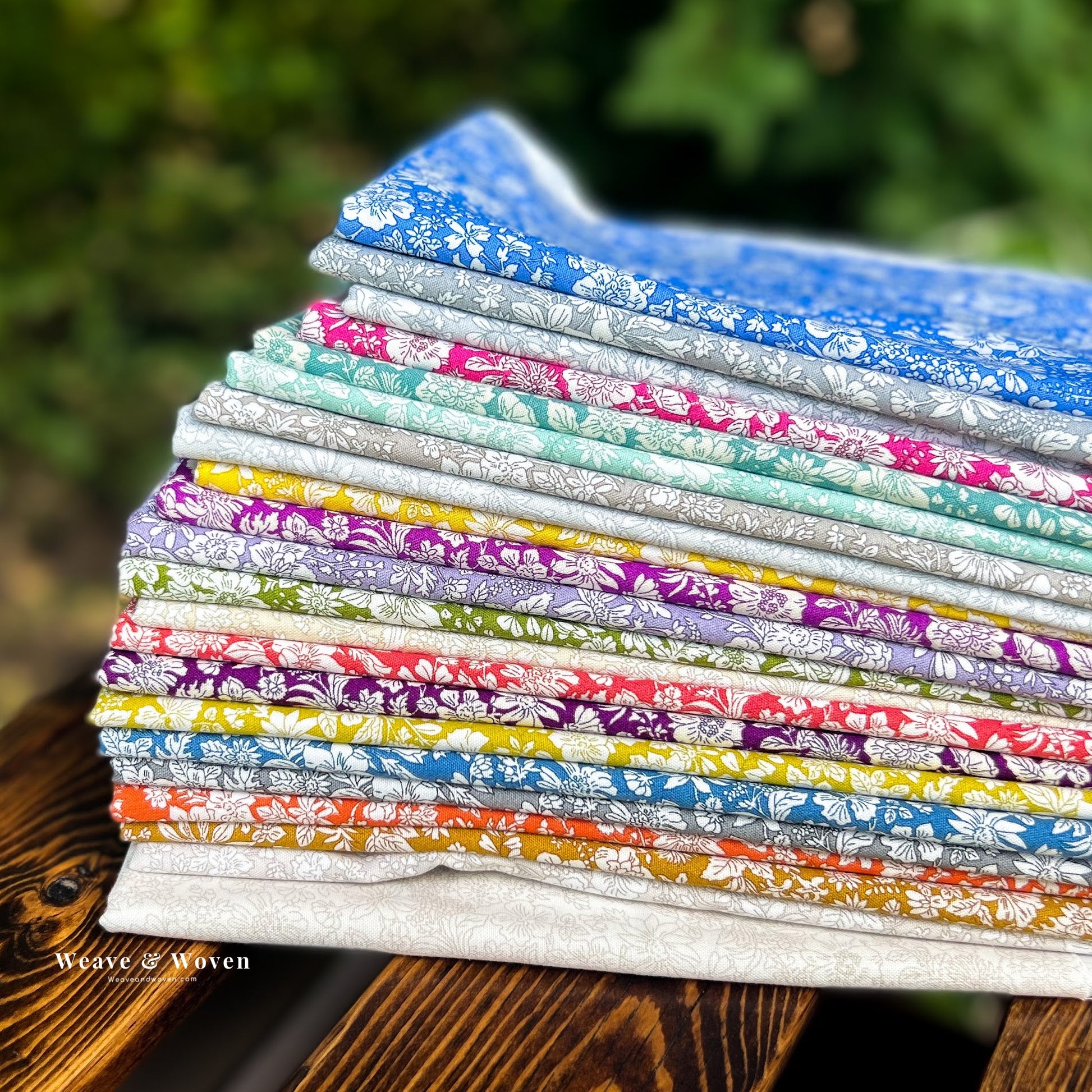Emily Belle Colour Way B | Fat Quarter Bundle - Weave & Woven
