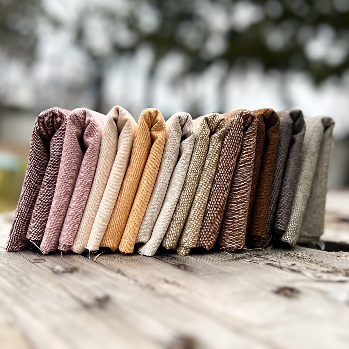 Primaveral Texture Bundle| Essex Yarn Dye | Fat Quarter Bundle