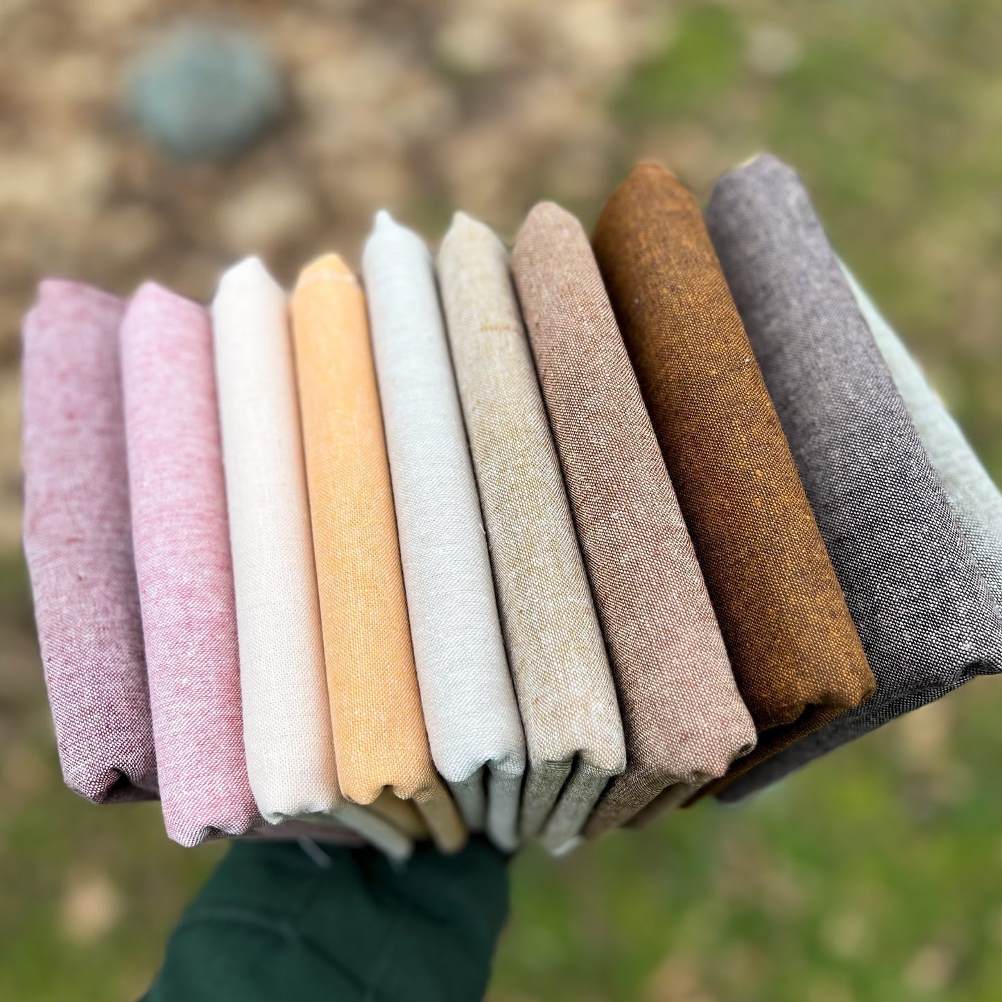 Primaveral Texture Bundle| Essex Yarn Dye | Fat Quarter Bundle