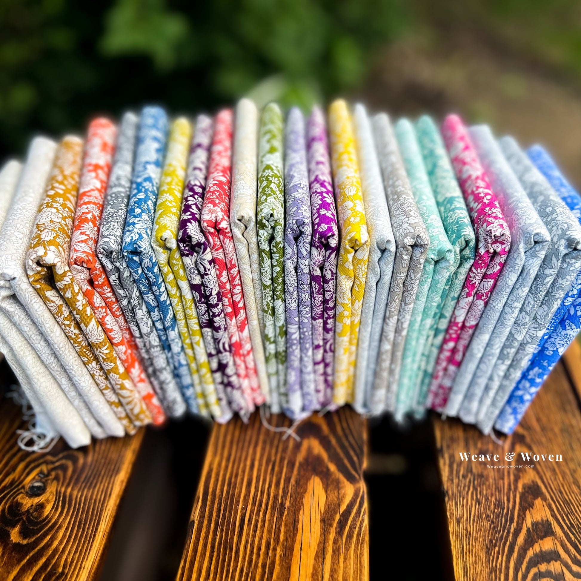 Emily Belle Colour Way B | Fat Quarter Bundle - Weave & Woven