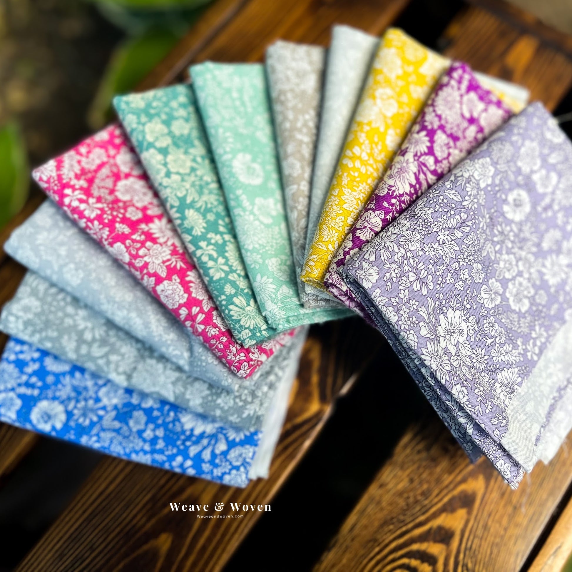 Emily Belle Colour Way B | Fat Quarter Bundle - Weave & Woven
