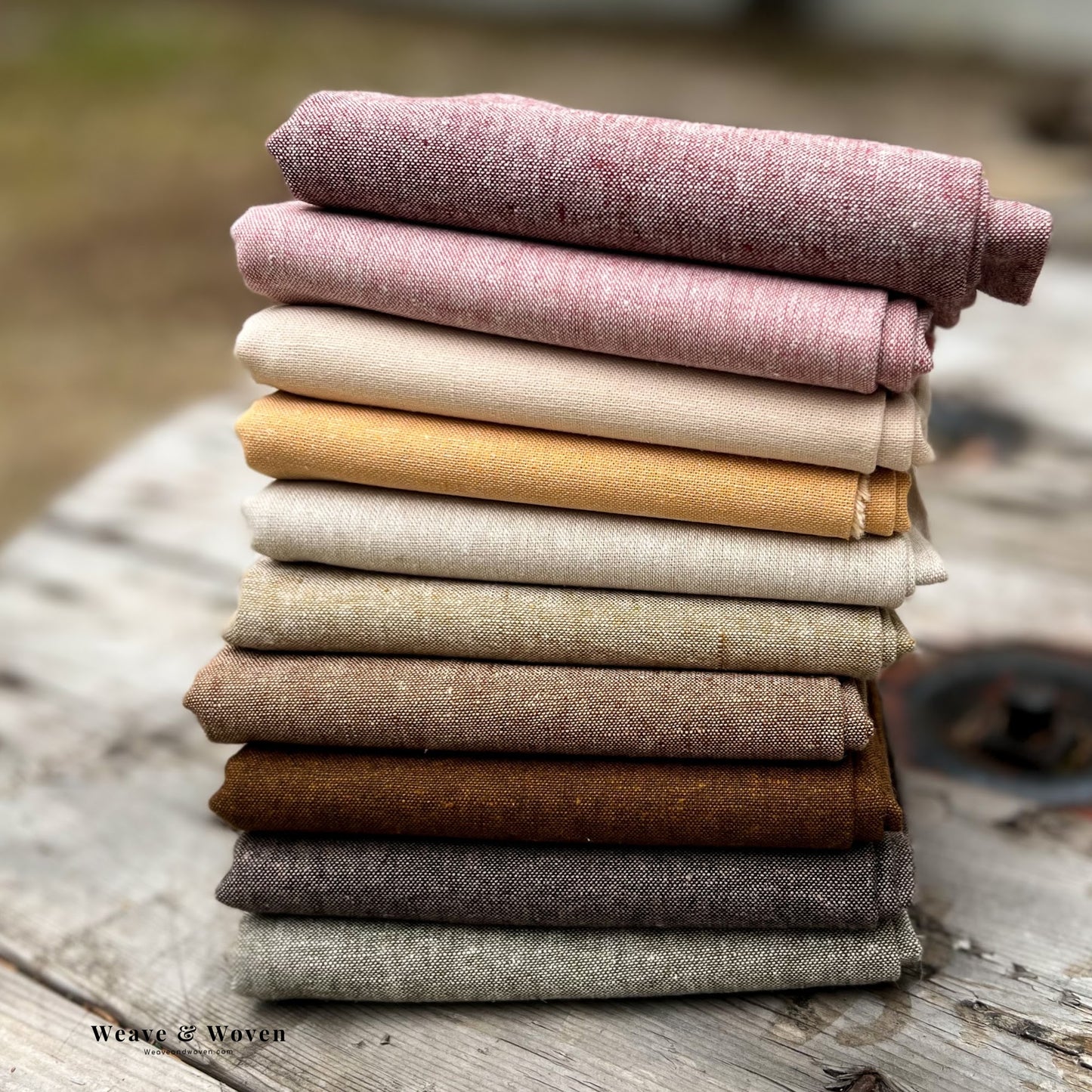 Primaveral Texture Bundle| Essex Yarn Dye | Fat Quarter Bundle