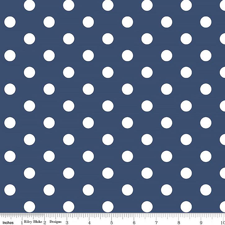 Notting Hill Dots Blue - Weave & Woven