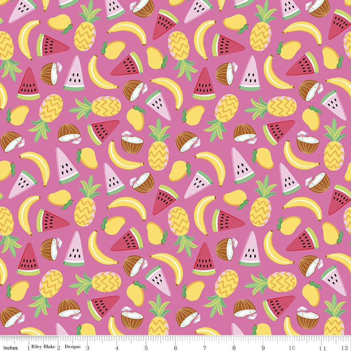 Lets Get Coconuts on Hot Pink - Weave & Woven