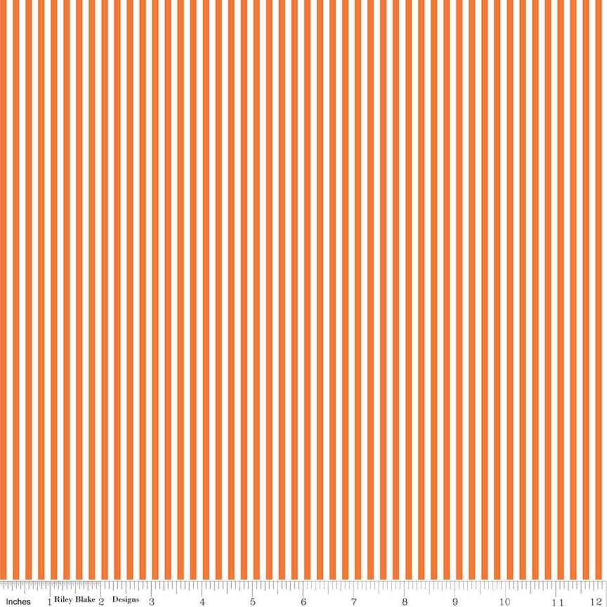 Stripes 1/8 Orange - Weave & Woven